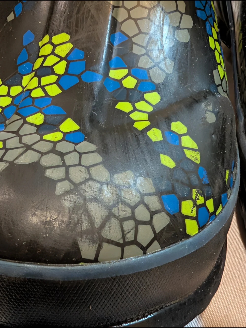 Bogs Kids Black Rain & Blue-Green Mosaic Boots